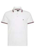 خرید مستقیم و آسان از ترندیول ترکیه تیشرت یقه پلو مردانه برند تامی هیلفیگر Tommy Hilfiger با کد MW0MW13080YBRBeyaz