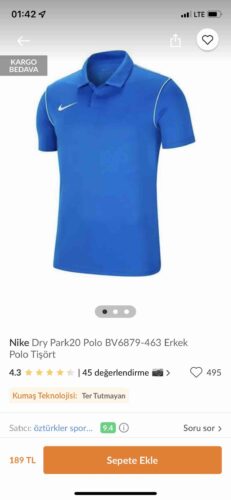 تیشرت مردانه برند نایک Nike اورجینال BV6879-463 photo review