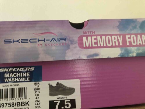 اسنیکر زنانه مشکی اسکیچرز Skechers 149758bbk photo review