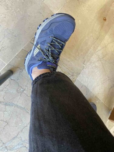 کتانی کوهنوردی زنانه خاکستری اسکیچرز Skechers 149821 SLT photo review