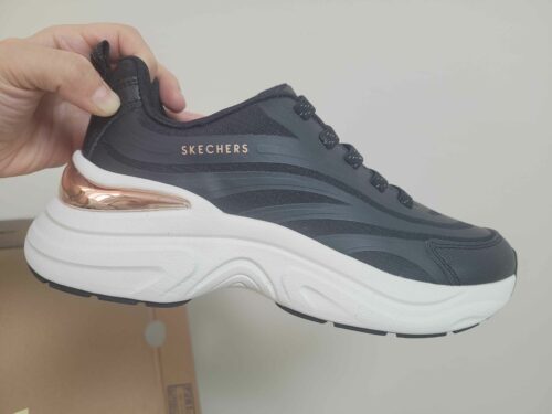 کتانی رانینگ زنانه مشکی اسکیچرز Skechers 177575 BLK photo review