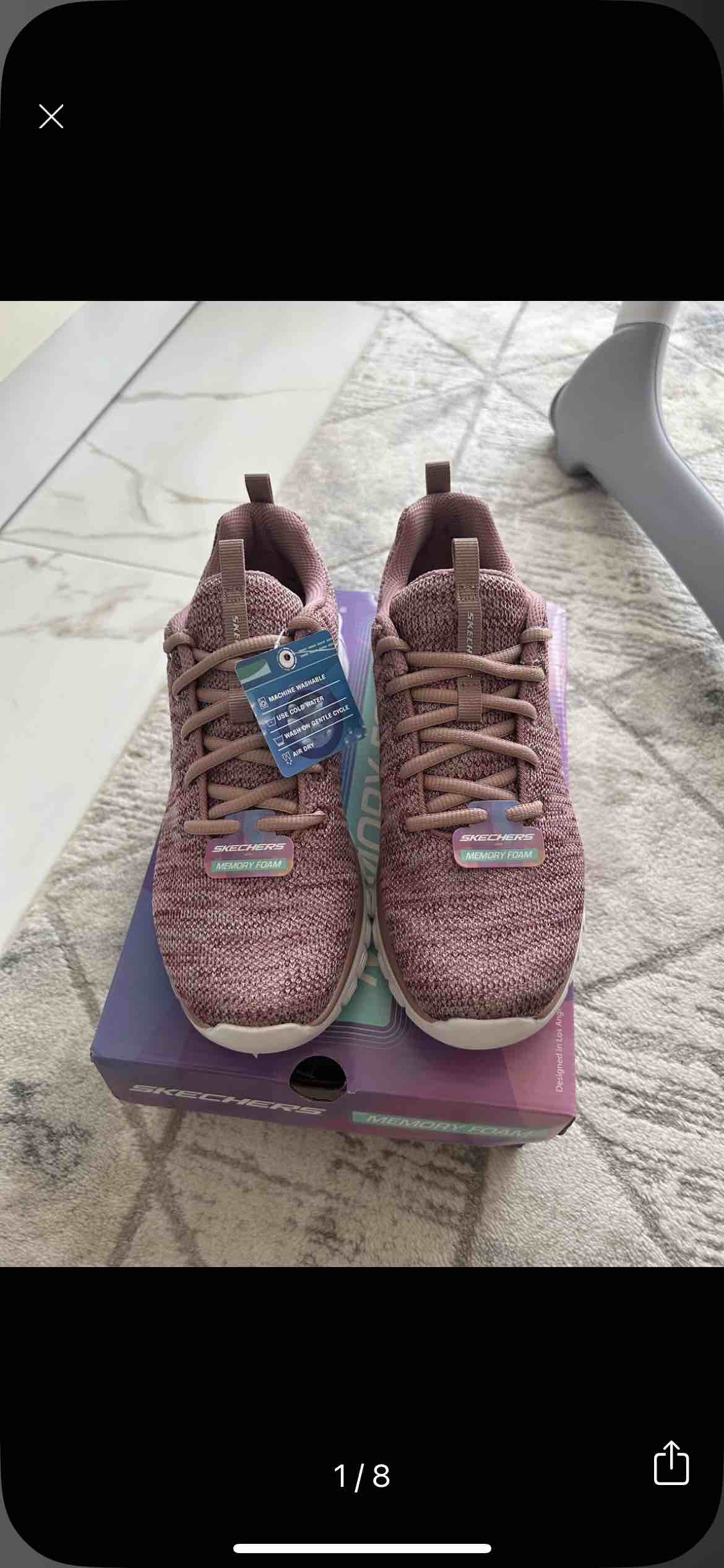 کتانی رانینگ زنانه صورتی اسکیچرز Skechers 12614 MVE photo review