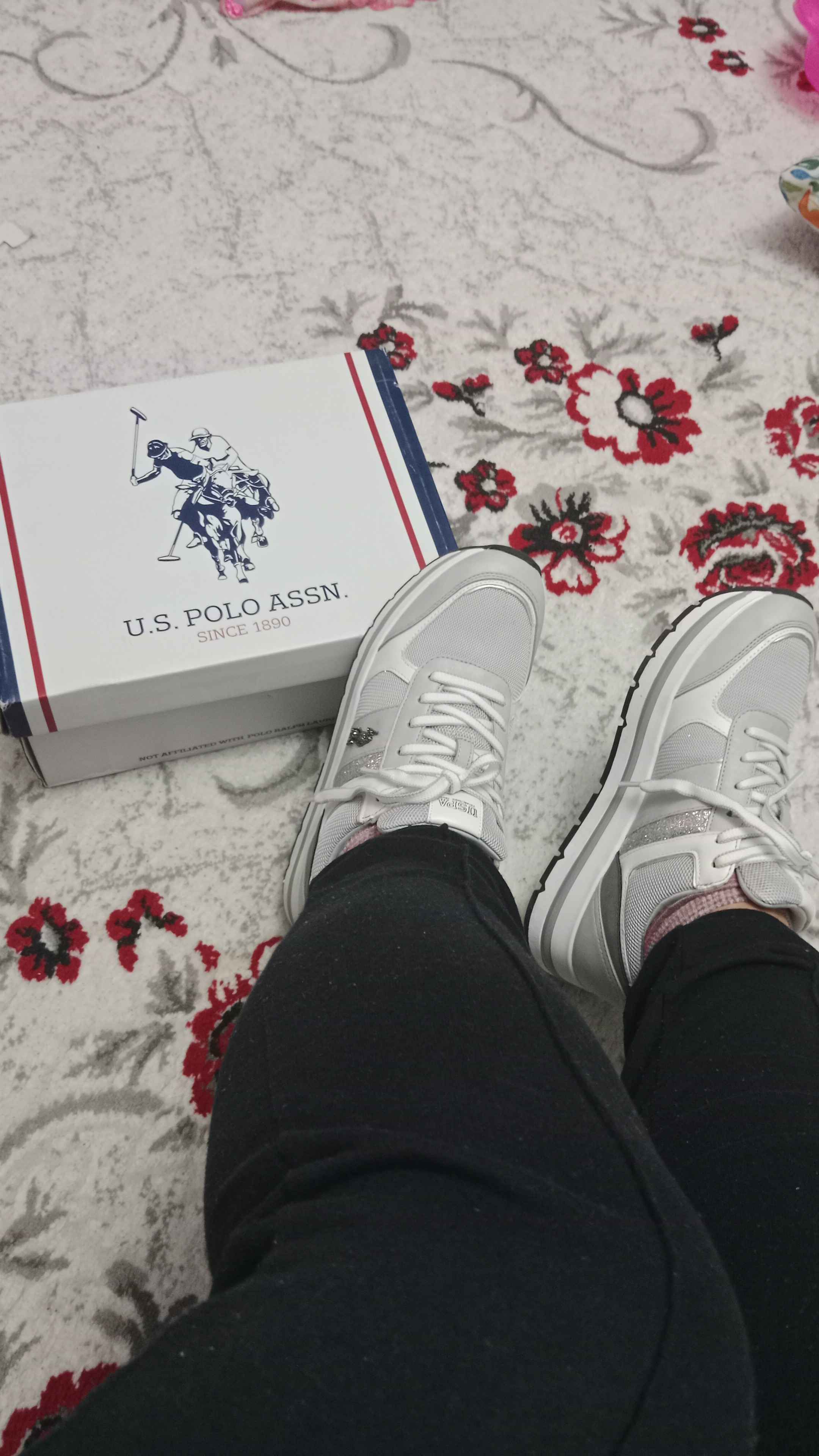 اسنیکر زنانه برند یو اس پلو U.S. Polo Assn. اورجینال SHINY 3PR photo review