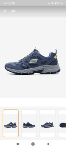 کتانی کوهنوردی زنانه خاکستری اسکیچرز Skechers 149821 SLT photo review