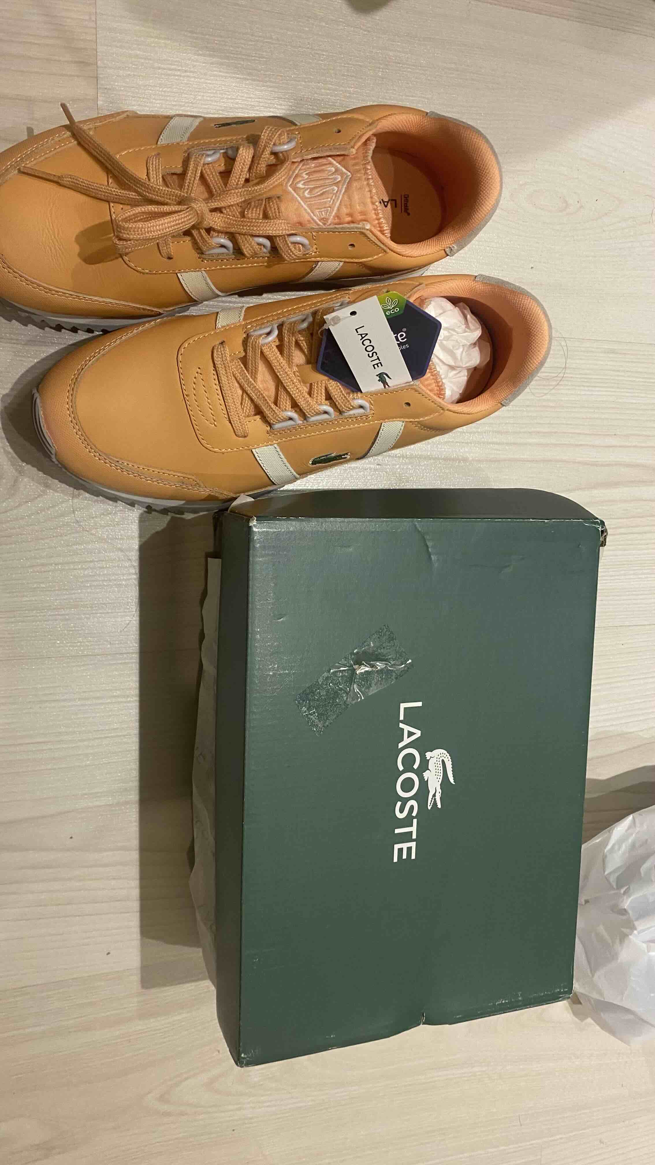 اسنیکر زنانه نارنجی لاکوست Lacoste 745SFA0007T photo review