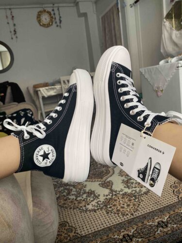 اسنیکر زنانه مشکی  Converse 568497CV1 photo review